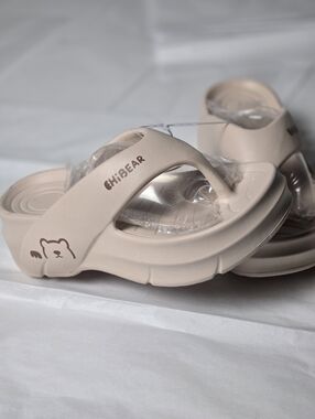 Women's Beige Foam Slide Sandals